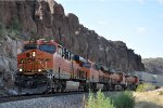 Intermodal rolls east through the canyon